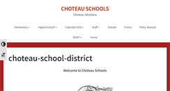Desktop Screenshot of choteauschools.net