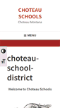 Mobile Screenshot of choteauschools.net