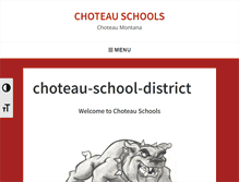 Tablet Screenshot of choteauschools.net